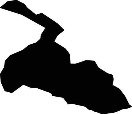 Raron Switzerland silhouette map