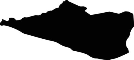 Rashaant Mongolia silhouette map vector