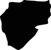 Rasht Iran silhouette map vector