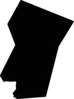 Rautahat Nepal silhouette map vector