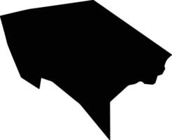 Ravine Poisson Saint Lucia silhouette map vector