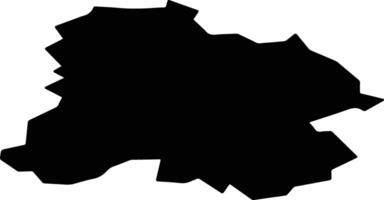 Rechytsa Belarus silhouette map vector