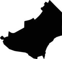 Rehoboth East Namibia silhouette map vector