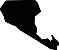 Reifi Khashm Elgirba Sudan silhouette map vector