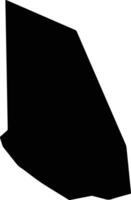Reifi Shamal Ad Delta Sudan silhouette map vector