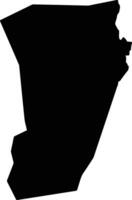Reifi Telkok Sudan silhouette map vector
