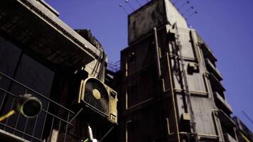 CGI Urban architecture showcases sunny modern buildings with AC units video