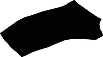 Rezvanshahr Iran silhouette map vector