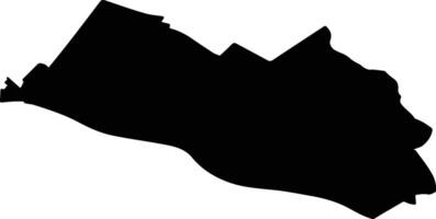 Rhenen Netherlands silhouette map vector