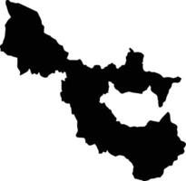 Riobamba Ecuador silhouette map vector