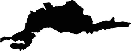 RISCA Romania silhouette map vector