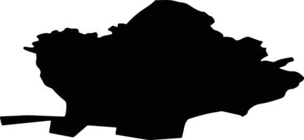 Rites pag Latvia silhouette map vector