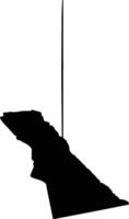 Rivungo Angola silhouette map vector