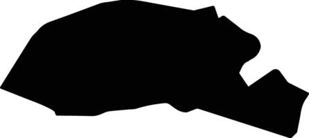 Robatkarim Iran silhouette map vector