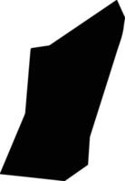 Ronganxian China silhouette map vector