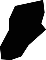 Rongjiangxian China silhouette map vector