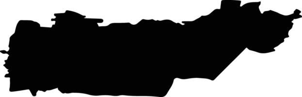 Rongu vald Estonia silhouette map vector