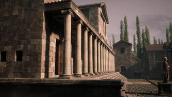 CGI Ancient architecture showcasing columns and structures in a historical setting video
