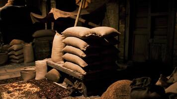 CGI Exploring the historical ambiance of an old national African bazaar marketplace video