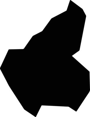 Rubabo Uganda silhouette map
