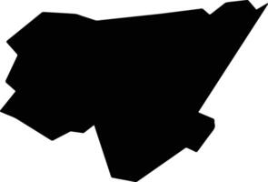 Rubiataba Brazil silhouette map vector