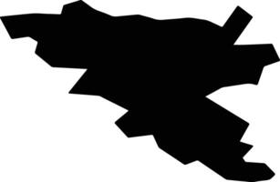Sabile Latvia silhouette map vector