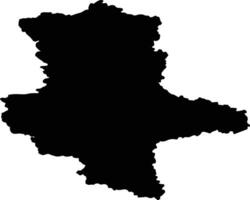 Sachsen Anhalt Germany silhouette map vector