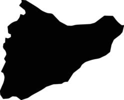 Saint Patrick Saint Vincent and th silhouette map vector