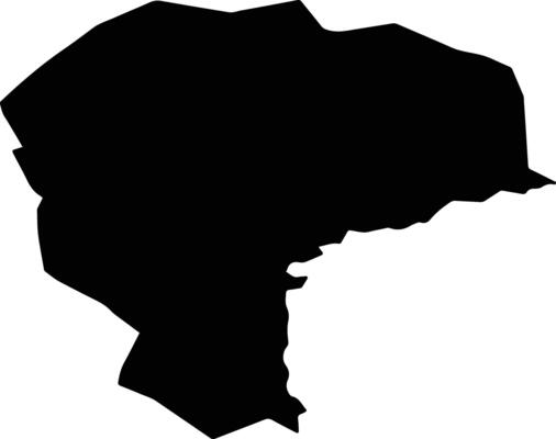 Saixan Mongolia silhouette map