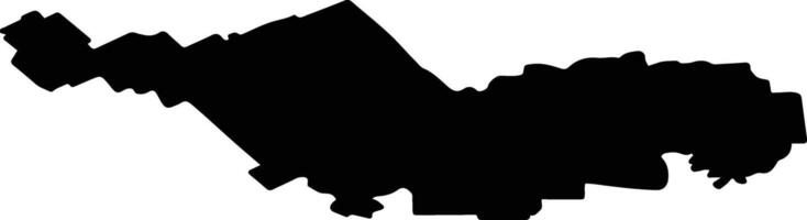 Sakmarsky District Russia silhouette map vector