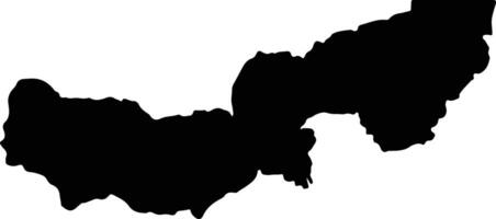 Salcedo Ecuador silhouette map vector