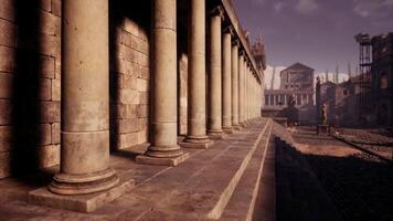 CGI Ancient Roman architecture showcasing grand columns and historical structures video