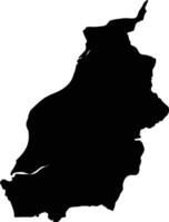 Sambas Indonesia silhouette map vector