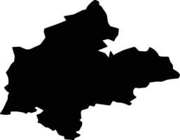 SAMBATA Romania silhouette map vector