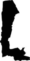SAMBATA DE SUS Romania silhouette map vector