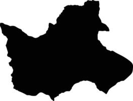 Sambour Cambodia silhouette map vector