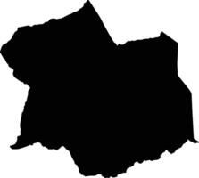 Samburu East Kenya silhouette map vector