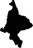 Samburu North Kenya silhouette map vector