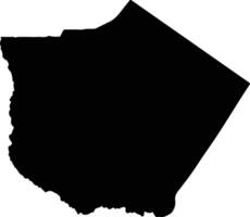 Same Tanzania silhouette map vector