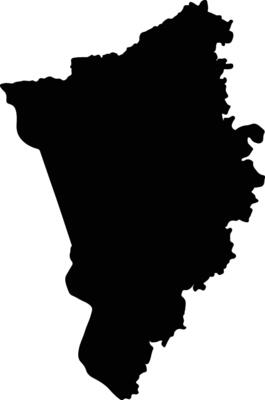 Samrong Thap Thailand silhouette map