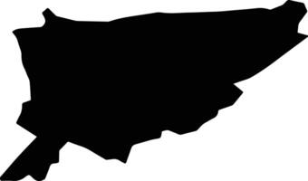 San Antonio Tepetlapa Mexico silhouette map vector