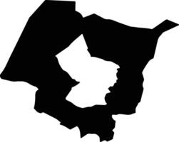 San Juan Ozolotepec Mexico silhouette map vector