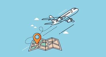 Explore the World with Air Travel A Guide to Global Destinations and Adventures vector