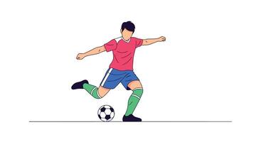 A Dynamic Soccer Player in Action Showcasing Skill and Athleticism on the Field vector