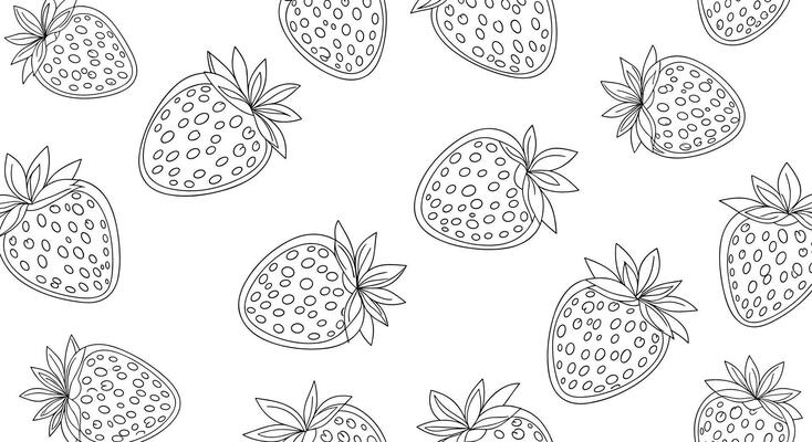 Strawberry Fields Forever A Sweet Delightful Pattern Bursting With Freshness and Fruity Fun