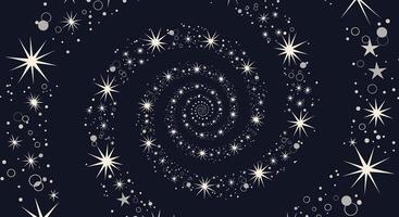 The Swirling Celestial Dance A Choreography of Cosmic Dust and Brilliant Starry Light vector