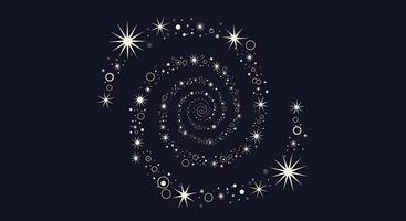 Exploring the Mystical Realm of Celestial Lights Guiding Us Through the Dark Space vector