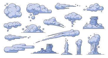 Diverse Cloud Formations A Comprehensive Study of Various Atmospheric Phenomena and Their Origins vector