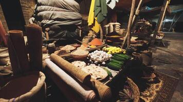 CGI Exploring a lively African market brimming with produce and spices video