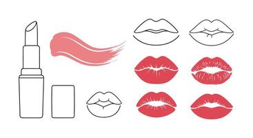 The Impact of Lipstick Color on Perceived Attractiveness and Confidence A Comprehensive Analysis vector